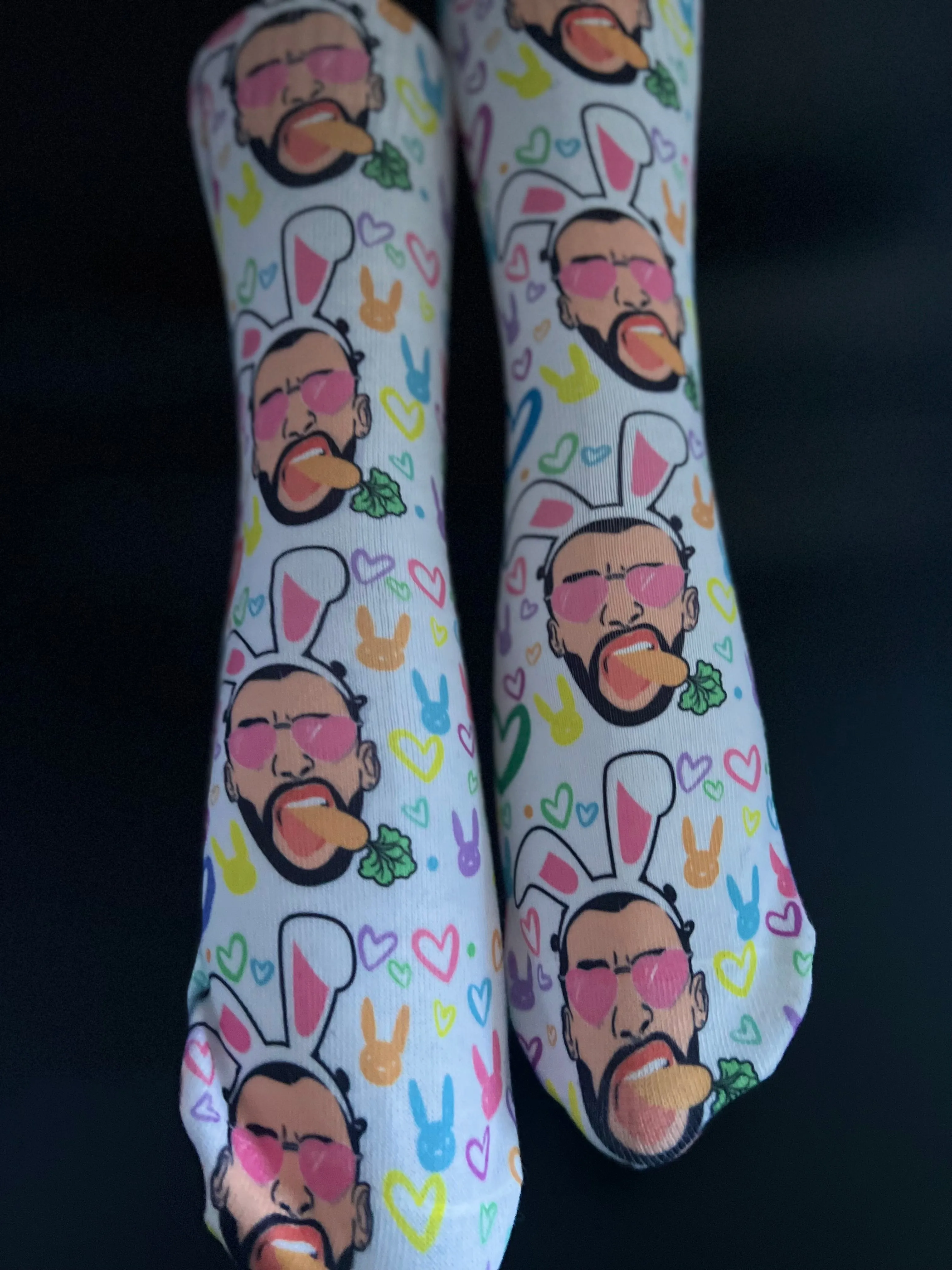 Latin Easter bunny/ Latina socks/ mexican theme