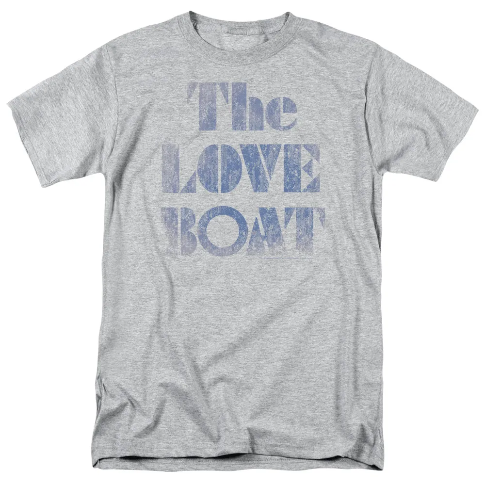 Love Boat Distressed Mens T Shirt Athletic Heather
