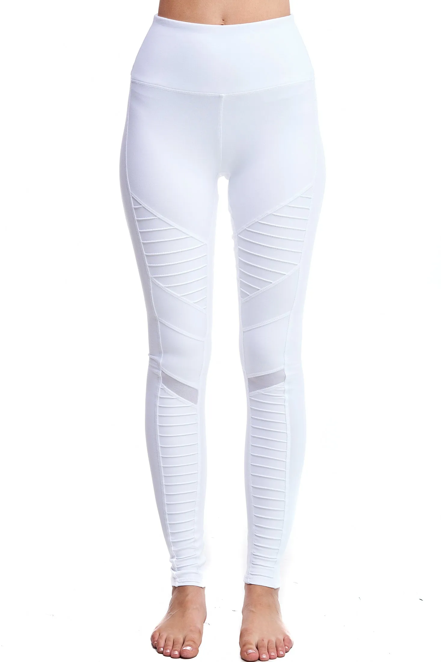 MALIBU MOTO LEGGINGS | WHITE