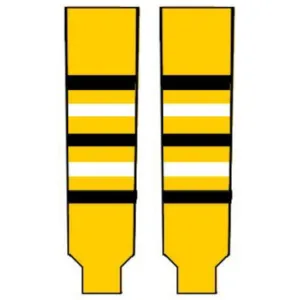 Modelline Cape Breton Screaming Eagles Third Gold Knit Ice Hockey Socks