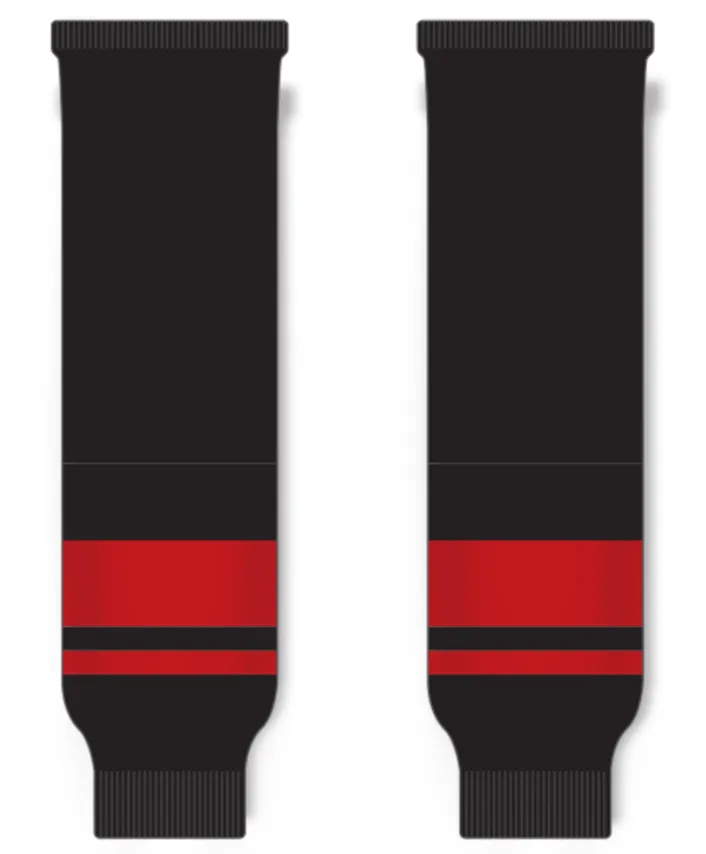 Modelline Carolina Hurricanes Third Black Knit Ice Hockey Socks