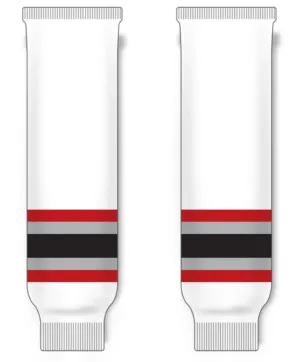 Modelline Grand Rapids Griffins Home White Knit Ice Hockey Socks