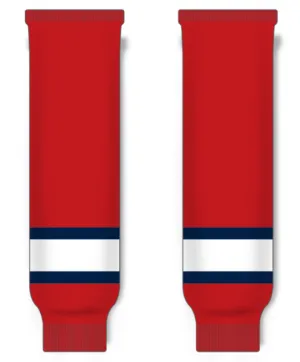 Modelline Tri-City Americans Away Red Knit Ice Hockey Socks