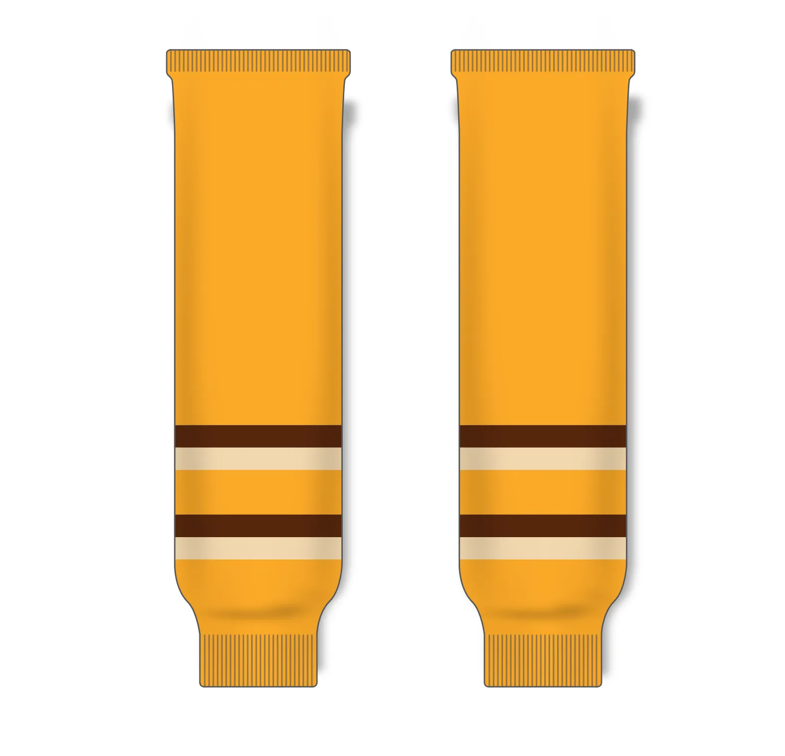 Mondelline Boston Bruins Winter Classic Gold Knit Ice Hockey Socks