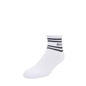 Obey Coop Sock - WHITE/BLACK