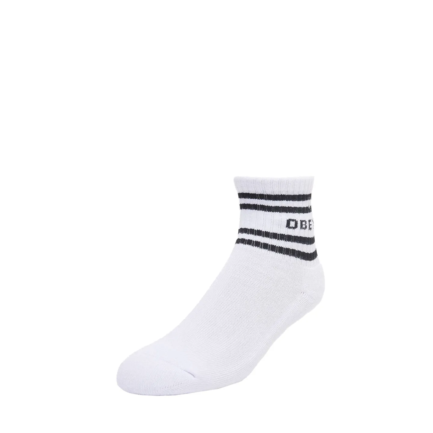 Obey Coop Sock - WHITE/BLACK