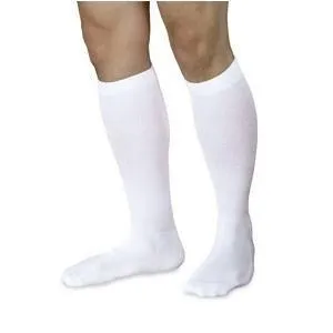Performance Sock Calf, 20-30 mmHg, Size MM, Closed Toe, White
