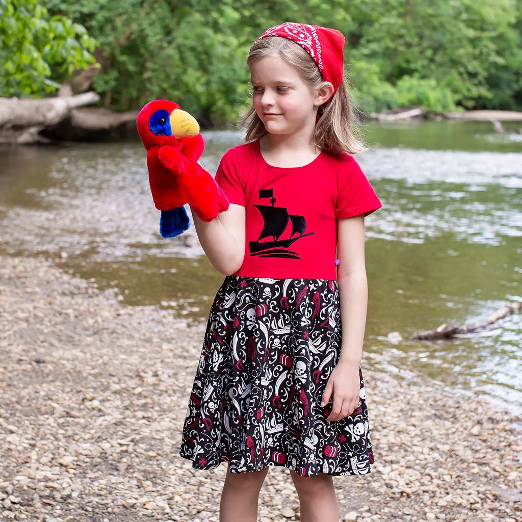 Pirates Short Sleeve Super Twirler Play Dress with Pockets