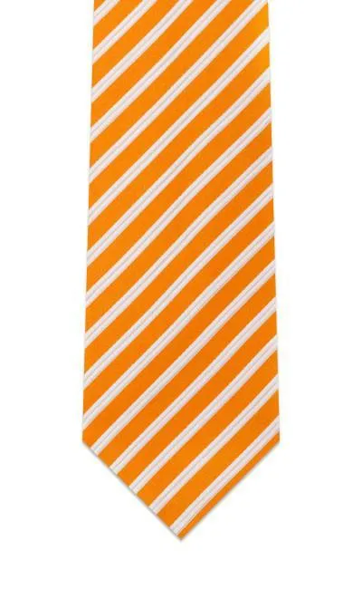 Racecar Orange Striped Tie