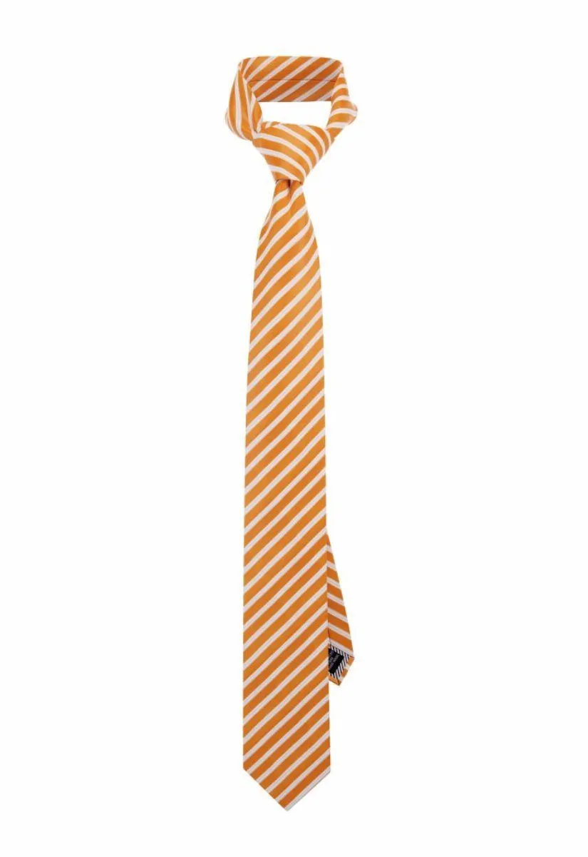 Racecar Orange Striped Tie