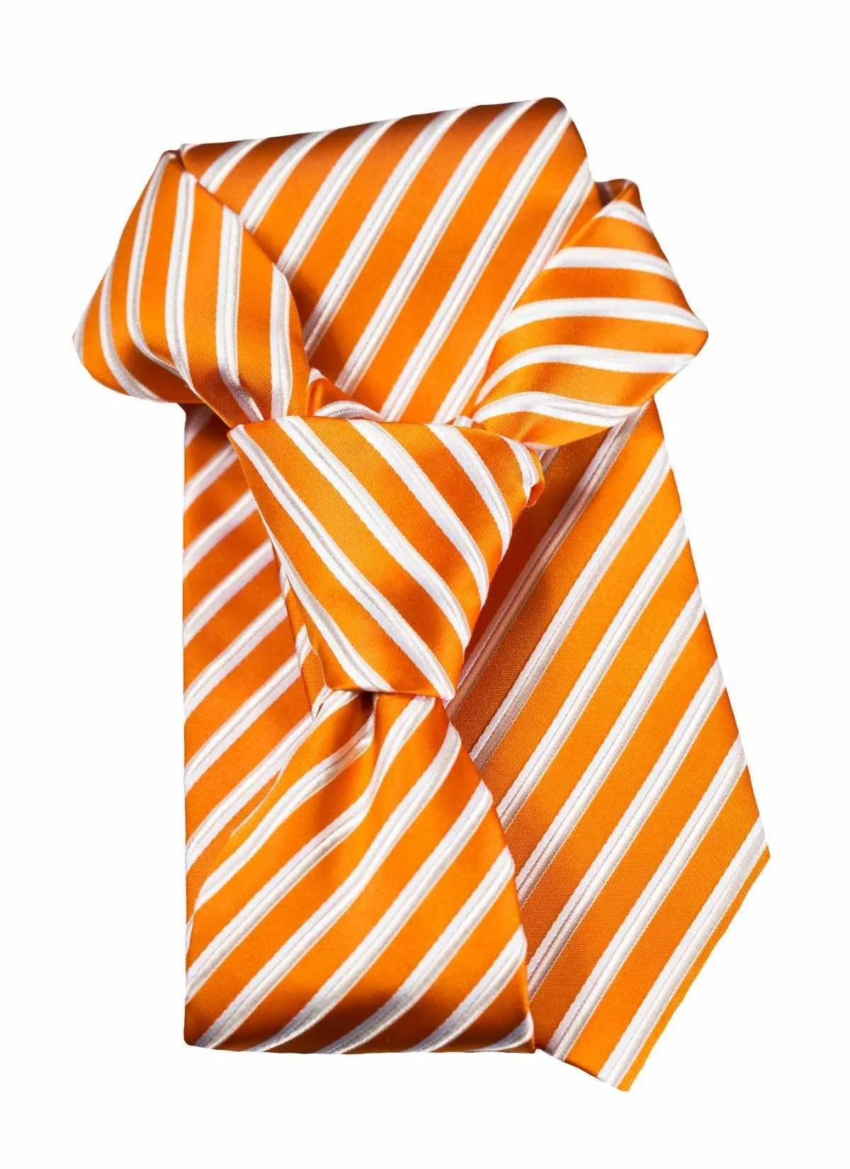 Racecar Orange Striped Tie
