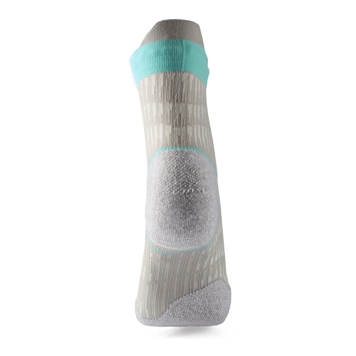 RUN ANATOMIC COMFORT WOMEN RUNNING SOCKS LIGHT GREY - TURQUOISE