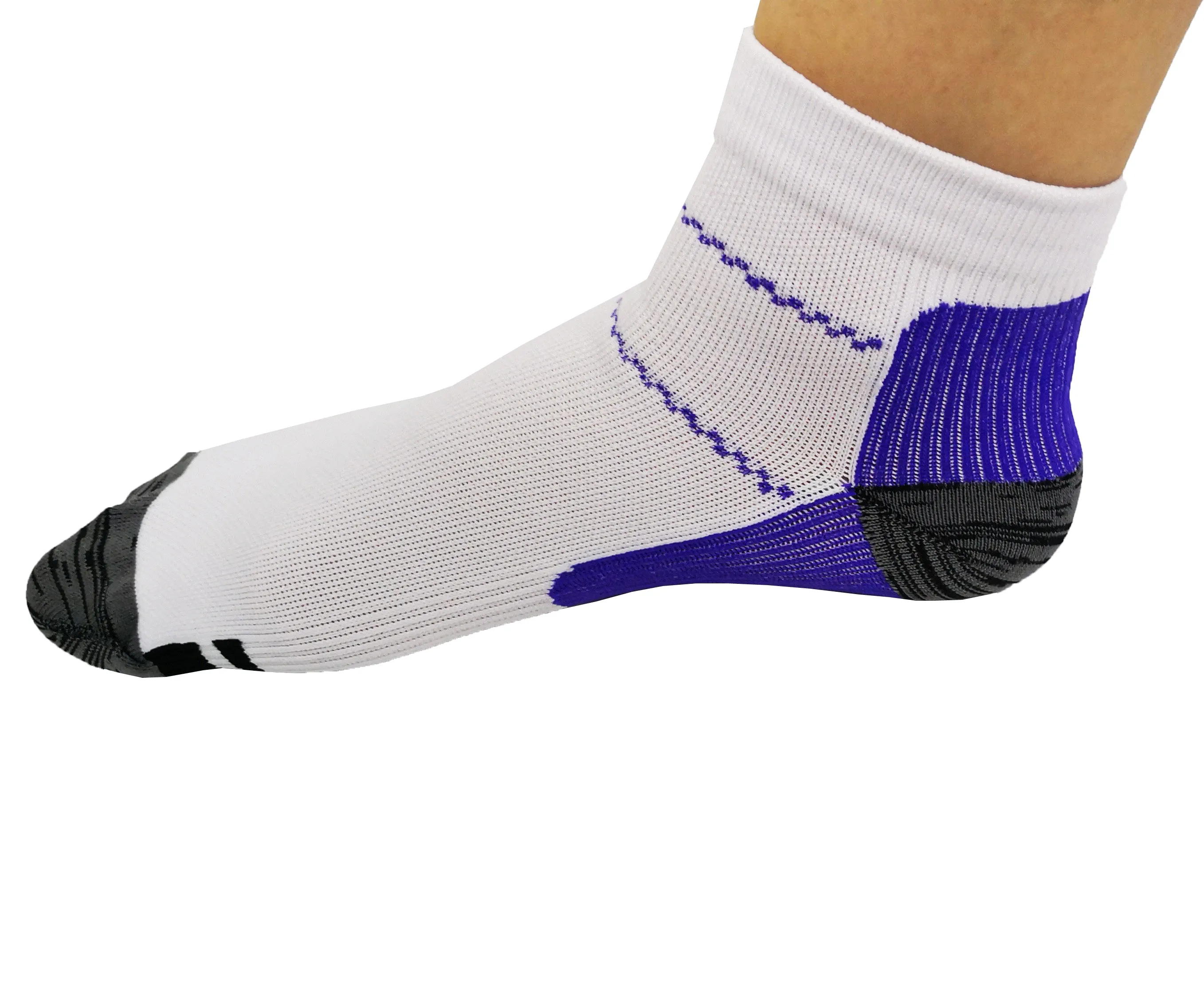 Running Socks Purple/White