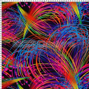 Spandex Crazy Straws Black