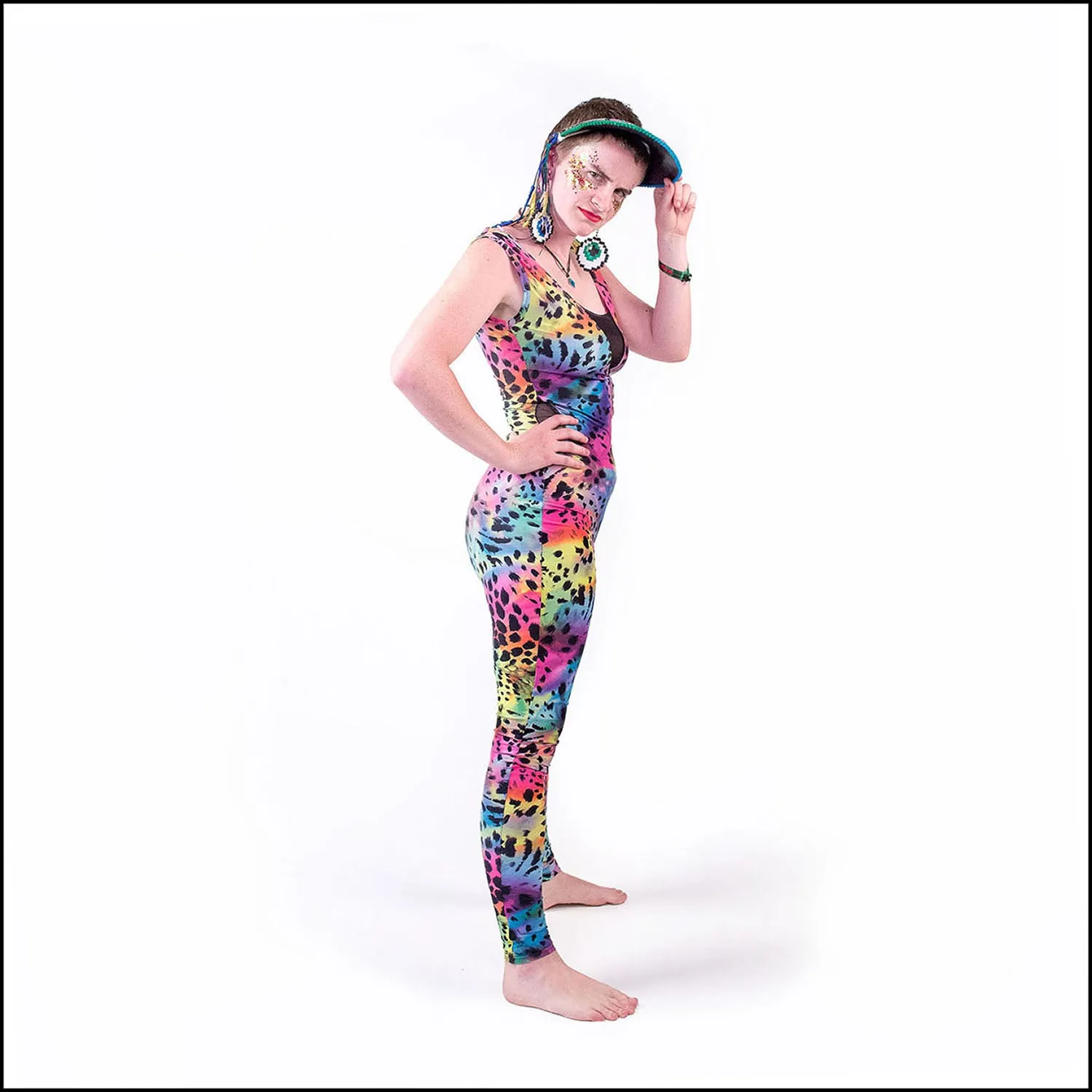 Techno Leopard Catsuit