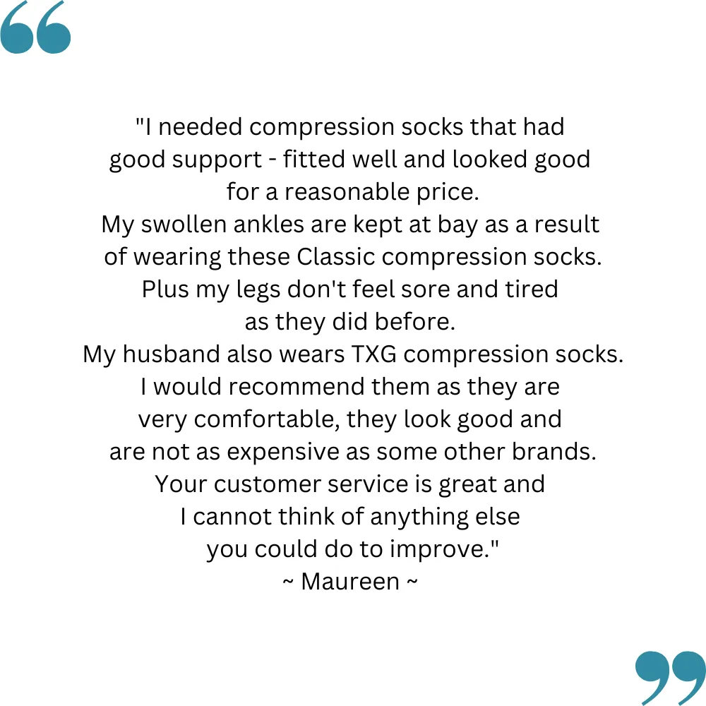 TXG Classic 365  Daily Wear Medical Compression Socks for Optimal Health Support