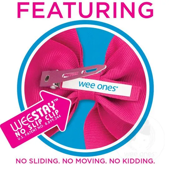 Wee Ones Colossal Classic Grosgrain Hair Bow on a Pinch Clip (Knot Bow)