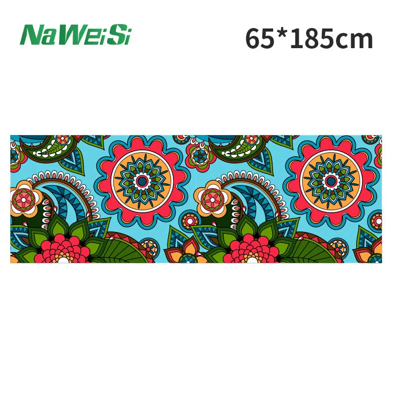 Yoga studio gym equipment towels personal use yogatowel digital printed yoga towels.
