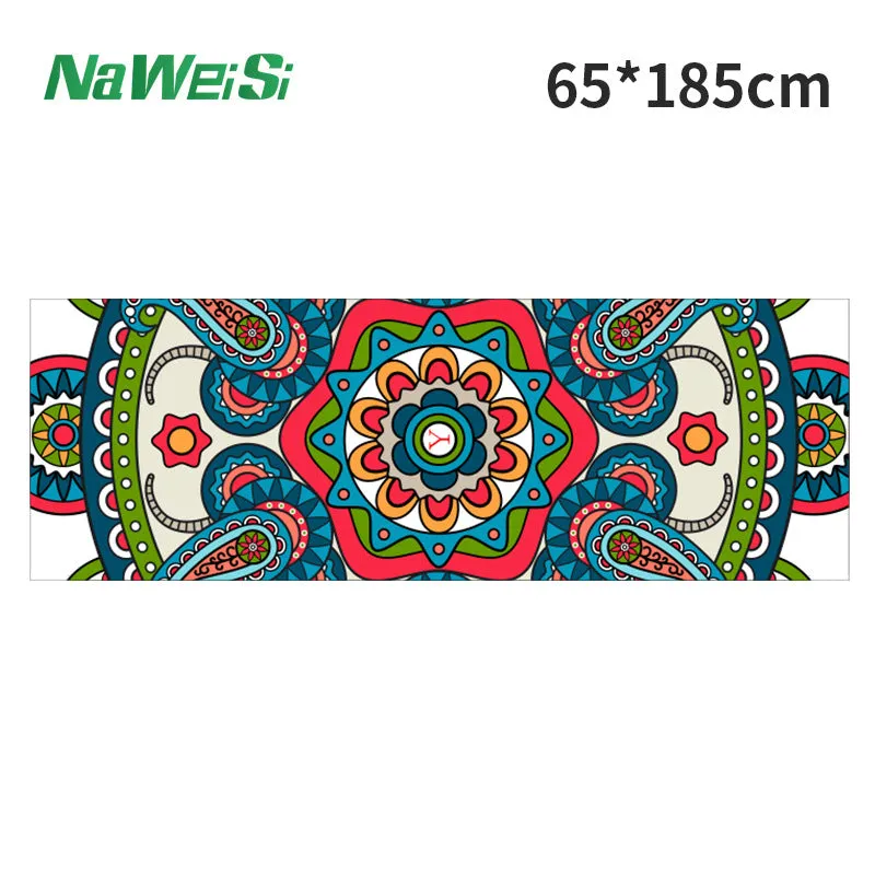 Yoga studio gym equipment towels personal use yogatowel digital printed yoga towels.