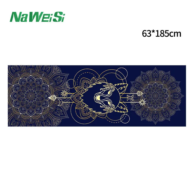 Yoga studio gym equipment towels personal use yogatowel digital printed yoga towels.