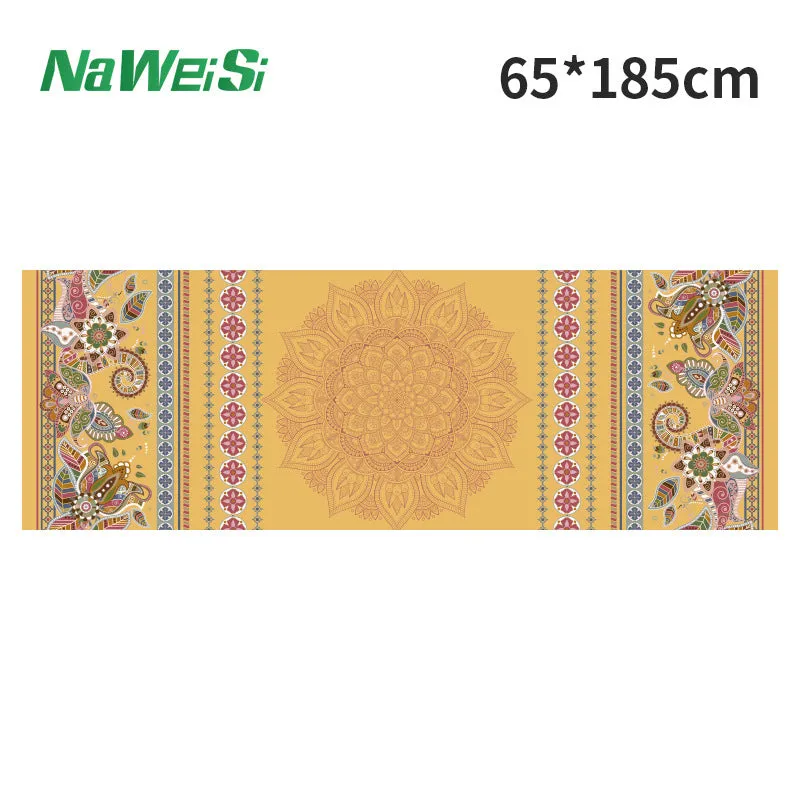 Yoga studio gym equipment towels personal use yogatowel digital printed yoga towels.