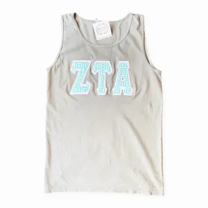 ZETA TAU ALPHA DOUBLE APPLIQUE